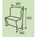 Мягкое кухонное кресло "Версаль"